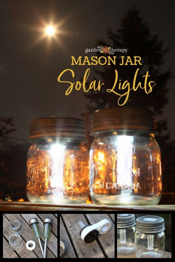 Φώτα ηλιακών φώτων Mason Jar